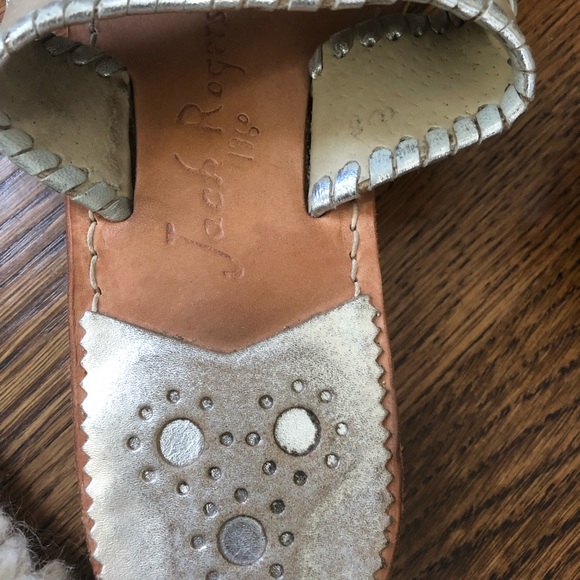 Jack Rogers Flat Sandals, Metallic - Picture 2 of 2